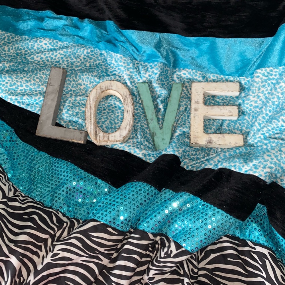 Love Rustic Wood Letters